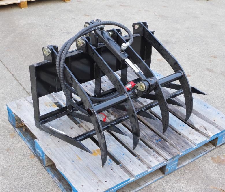 ABOSSĀ 38" Mini Skid Steer Hydraulic Gripper Attachment, Fits Mini Loaders, Unused