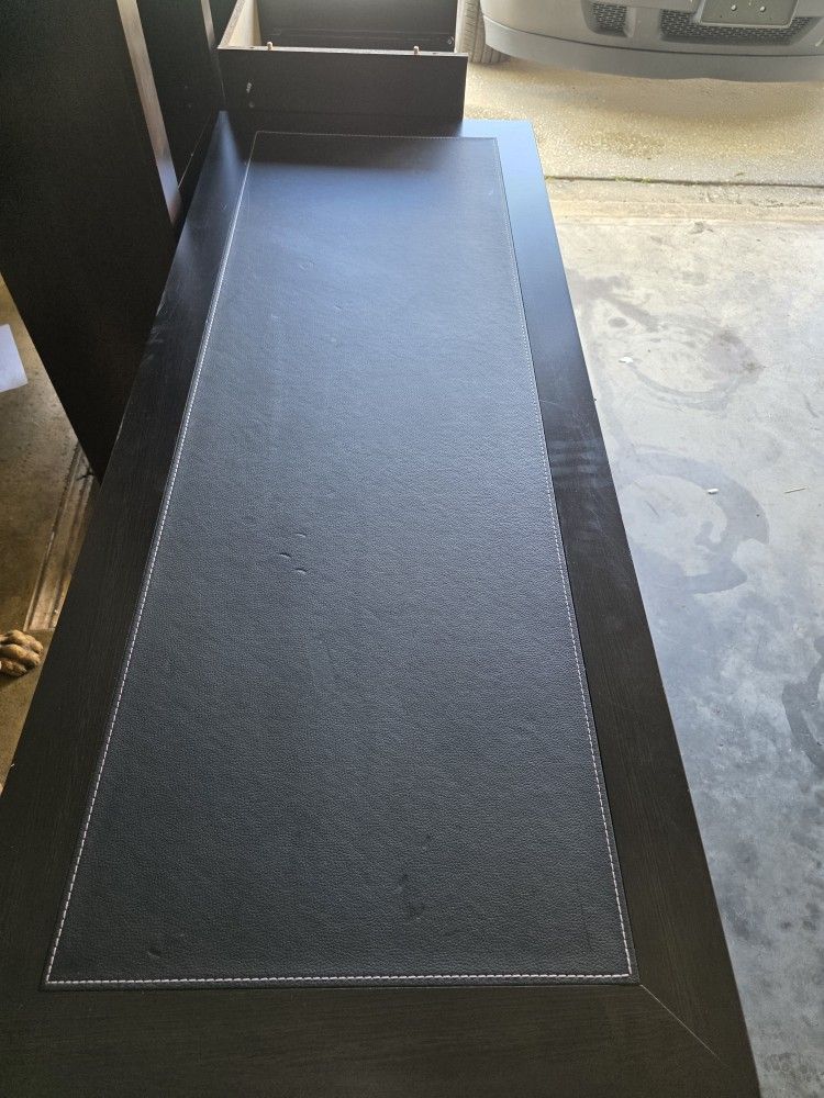 Magellan 59"W L-Shape Corner Computer Desk, Espresso