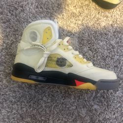 Jordan 5 off white sail