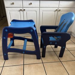 Table /desk With Chair / High Chair 