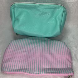 2 BRAND NEW ASSORTED MAKE UP BAGS 