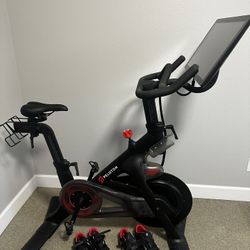 Peloton Stationary Bike + Shoes