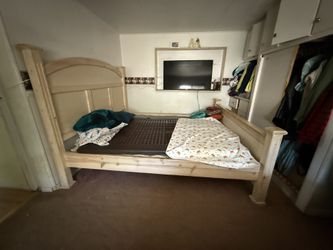 California King Bed Frame For Sale Wood White 