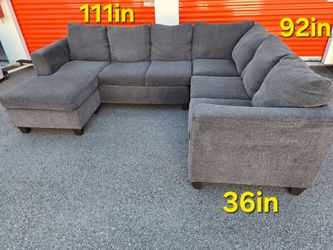 FREE DELIVERY Couch Sofa Reversible Chaise Sectional 3 Piece