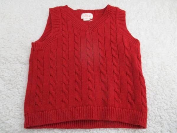 red cable knit baby vest 12mos cat & jack Valentine’s Day