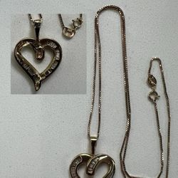 14k gold necklace with pendant