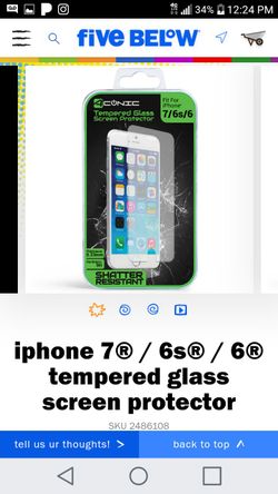 Iphone 7 screen protector