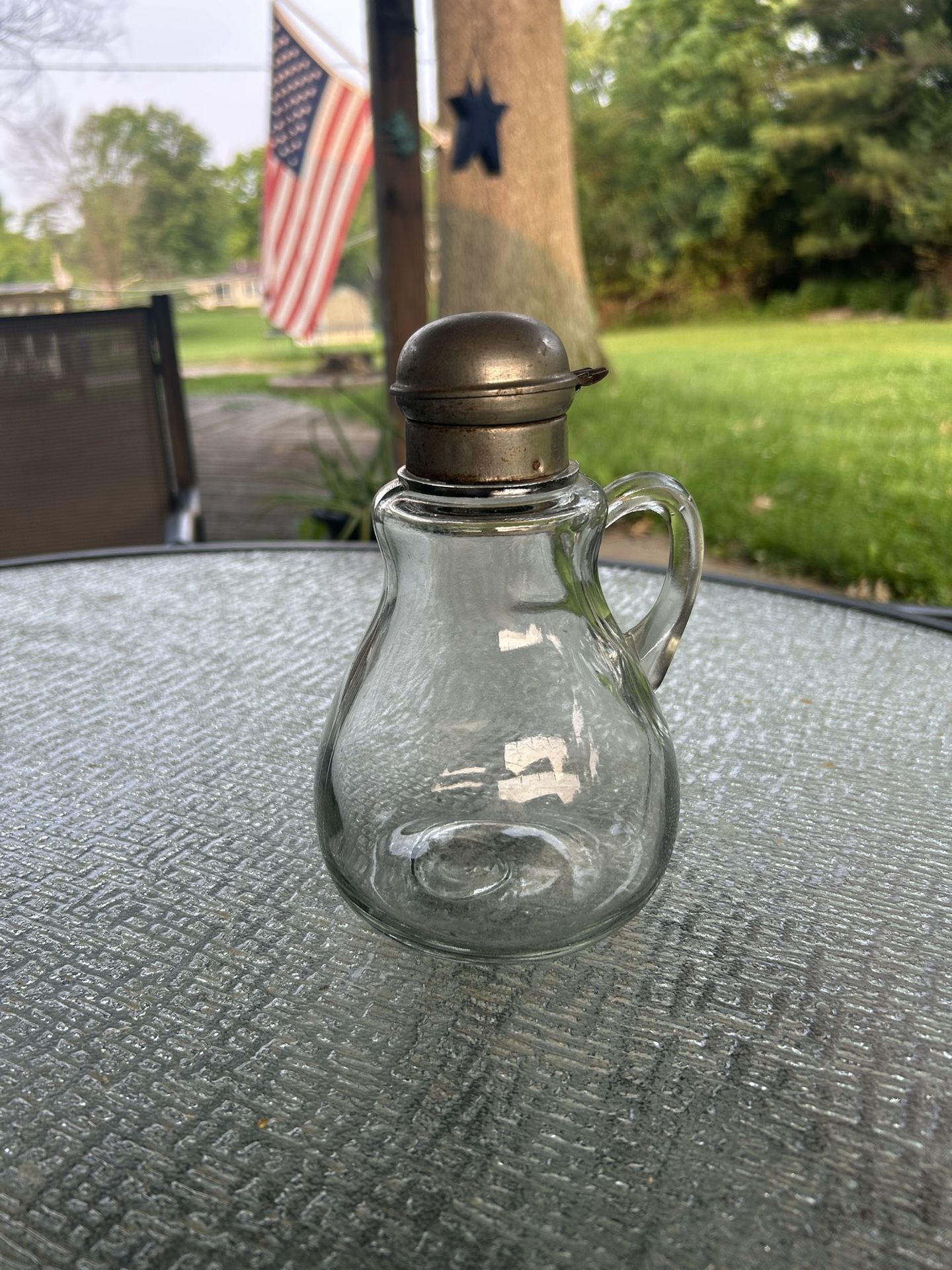 Antique Syrup Pitcher – Depression Era 