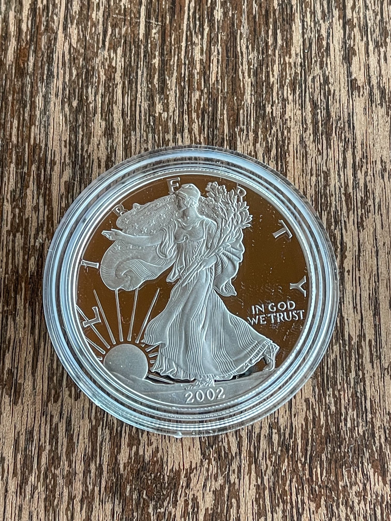 2002 & 1994 Silver American Eagle $1 Silver Proof US Eagle Coin with Box & COA