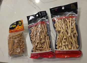 3 Pack New Performance Tees 100 Natural Tees 2 1/8" - 2 3/4