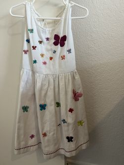 NEW! Linen White Dress Toddler Size 3-4