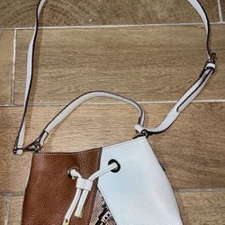 Brown/White Bag