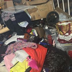 FREE PICK UP NOW Bags Of Clothes And Pictures And Frames 