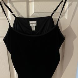 Chico’s Black Velvet Cami – Size 1 (Medium)