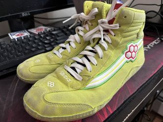 Green Retro Rudis Wrestling Shoes