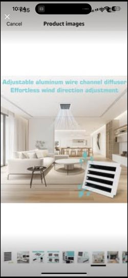 12x12 Modern AC Vent Cover - Decorative White All Aluminum Air Vent
