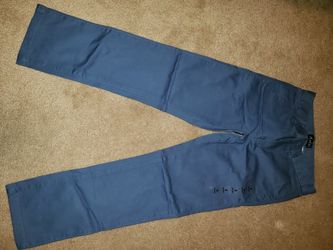 Size 8 boys skinny slacks blue.