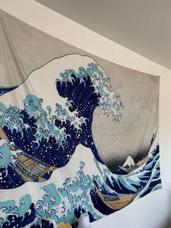 Japanese Big Wave Wall Tapestry