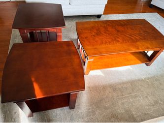 Coffee table and 2 end tables
