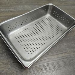 Bandeja para mesa de vapor, acero inoxidable. 2 bandejas disponibles y 1 Perforada de 4" Profundidad
