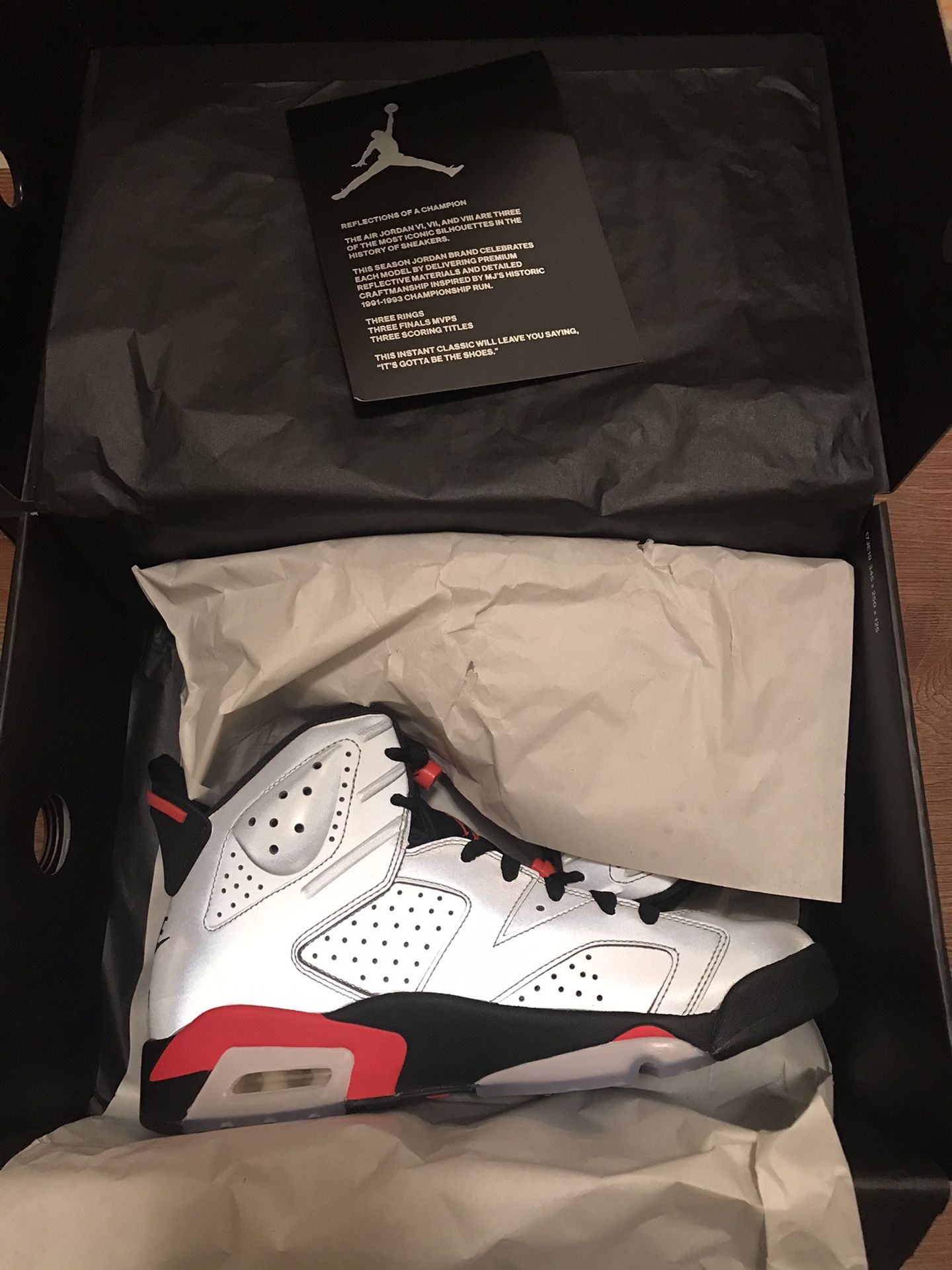 Jordan Reflections of a Champion size