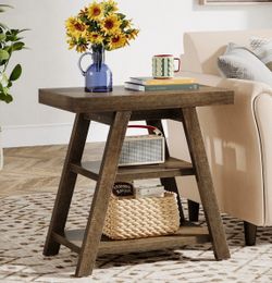 Brand New Tribesigns 3-Tier Farmhouse End Table / Sofa Side Table
