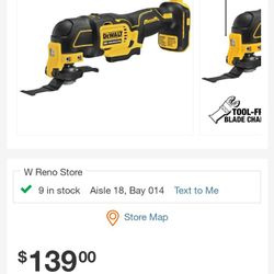 Dewalt XR Multi Tool 20v Max *TOOL ONLY *