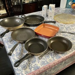 Frying pans different sizes $10 each 