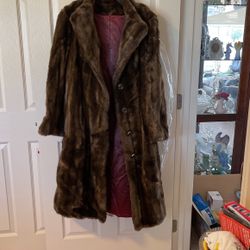 Brown Faux-Fur Coat