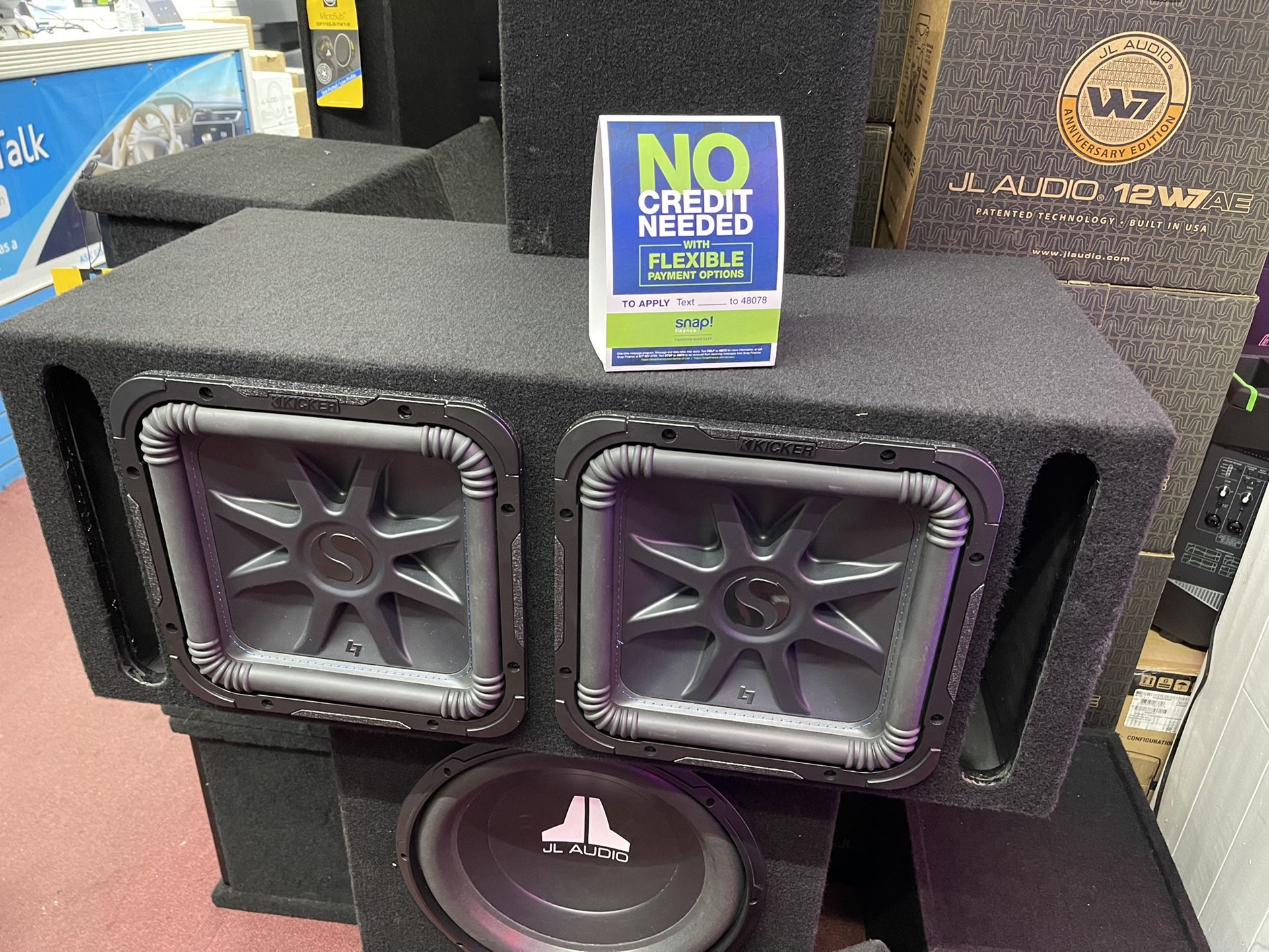 Kicker L7 Solabarick Dual 12 Inch Subwoofer With Custom Ported Box