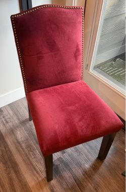Wayfair Nadia Velvet Berry Parsons Dining/Accent Chair – Custom Upholstery