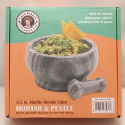 Mortar & Pestle Marble Double Sided 8.5 in.