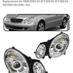 Headlights Mercedes E Class