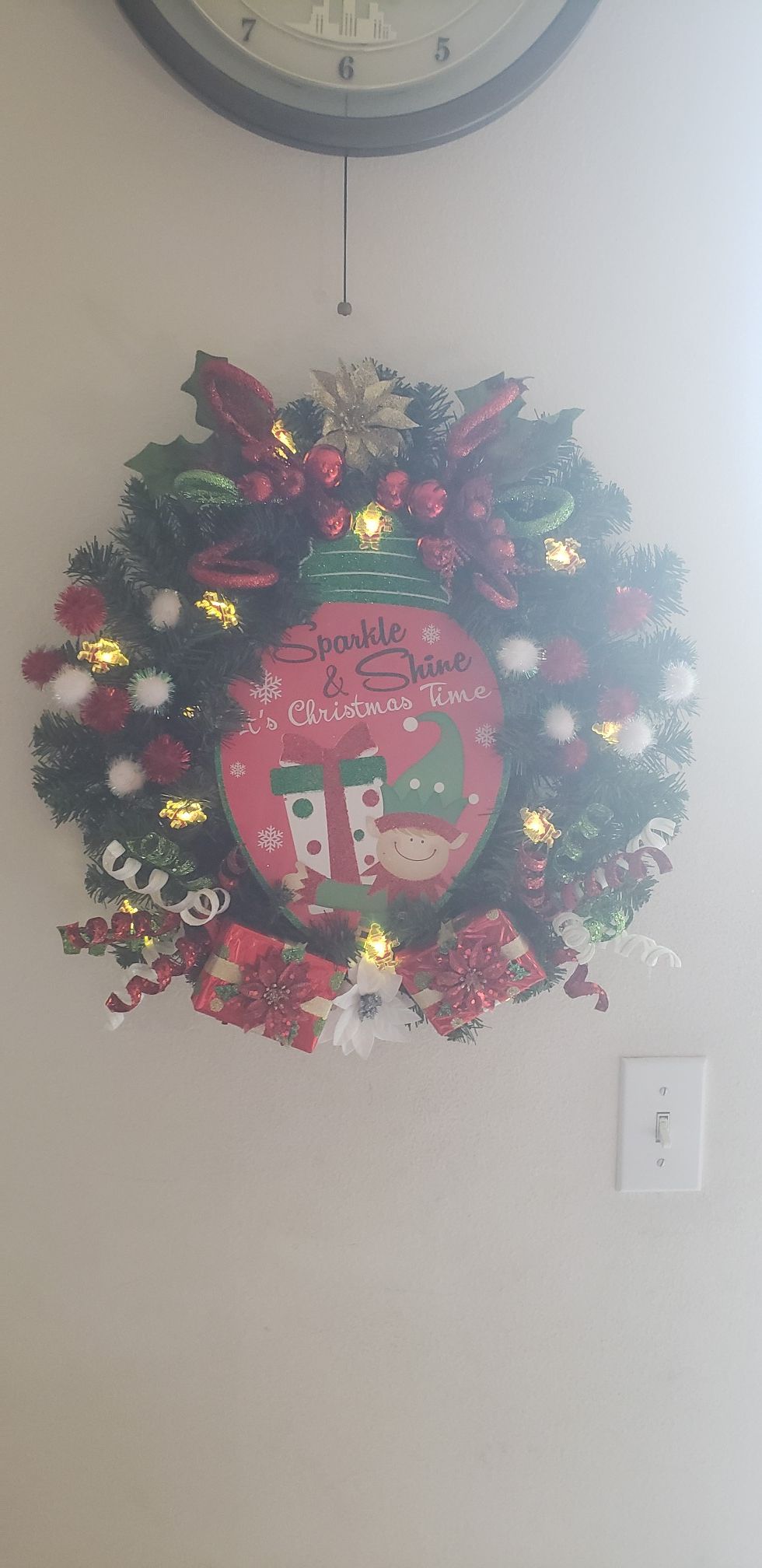 A Elfing little Christmas wreath