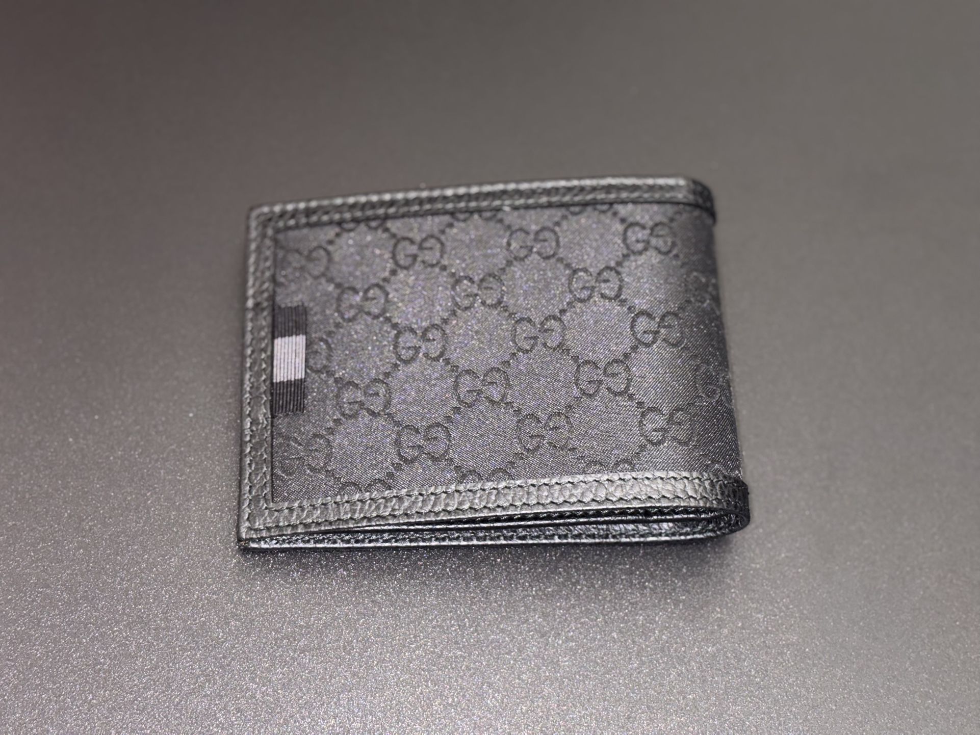 Authentic Gucci GG Black Bifold Wallet