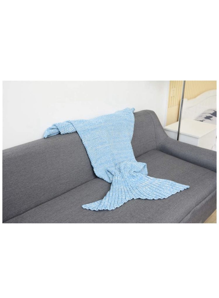 Brand new Mermaid Tail Blanket for Adult, Light Blue