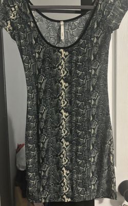 Snake Print mini Dress
