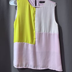 SHEIN colorblock sleeveless blouse Size Medium
