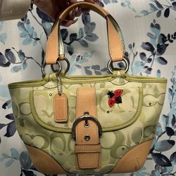 Green Ladybug Coach Purse
