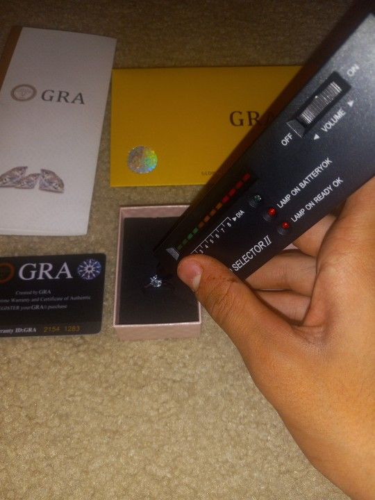 1 Carat Big Stone Moissanite Engagment Ring VVS With Gra Certification