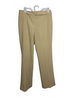 TAiLOR B. Moss Stretch Beige Lined Dress Pants Women's Size 8