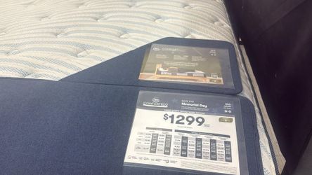Serta mattress and Metal bed frame. discount for display item