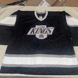 Authentic La Kings jersey Men 50 Clean Mic Ultrafil Black Vintage Los Angeles