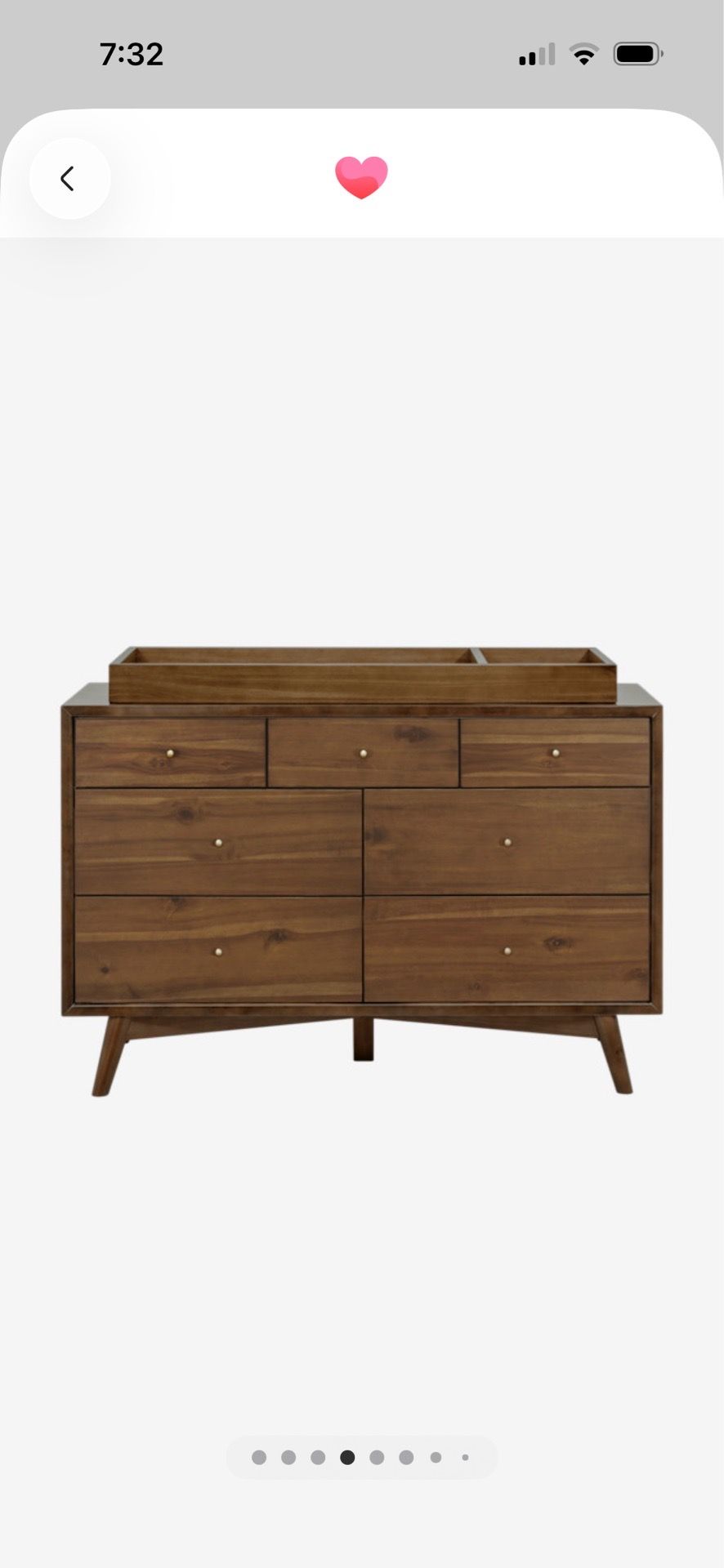 Wooden changing tray