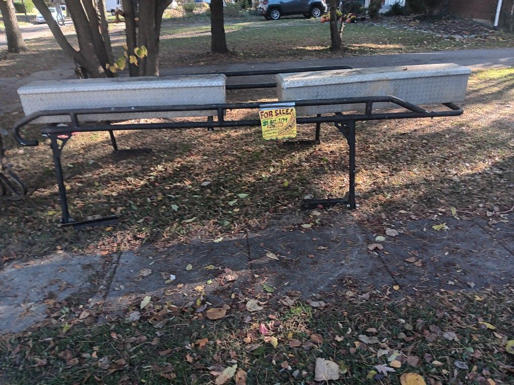 Ladder Rack And 2 TOOL BOX FOR SALE