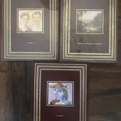 Pompeii Full Leather Easton Press, Masters of English Landscape and PICASSO Book