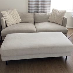 Couch And ottoman ($100)