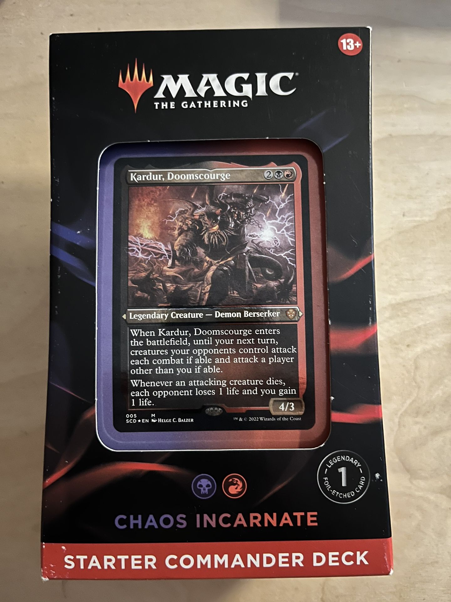 Magic the Gathering: Chaos Incarnate Starter Commander Deck