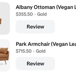 Armchair and Ottoman