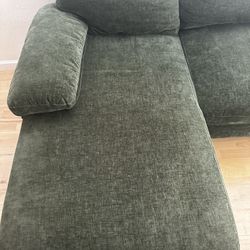 Green U Shape Sectional Sofa